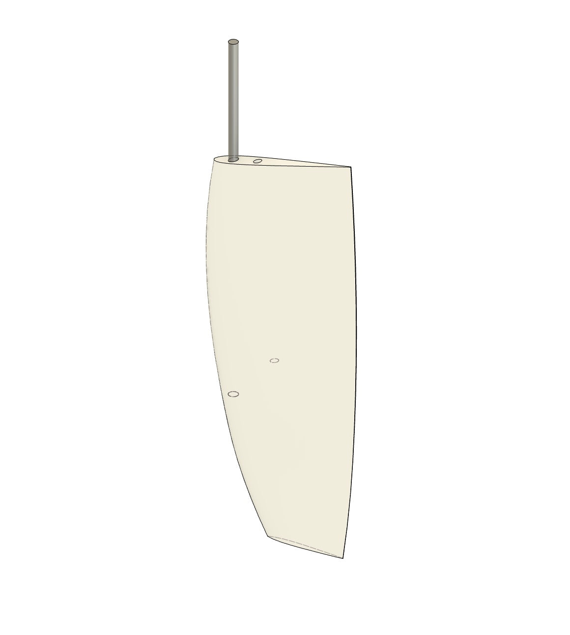 RS1000 Keel - Bulb & Rudder STL files
