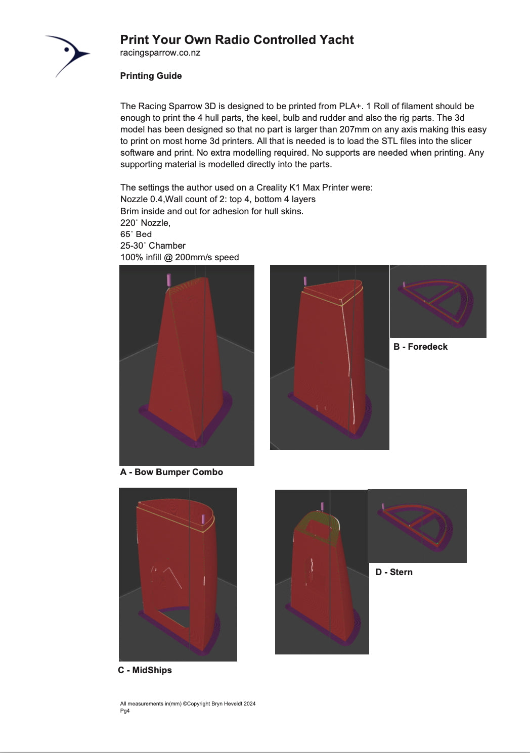 Racing Sparrow 760 3D STL files